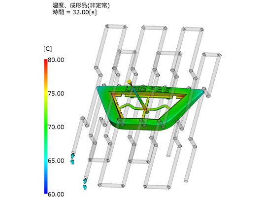 取り出し時の成型品表面温度